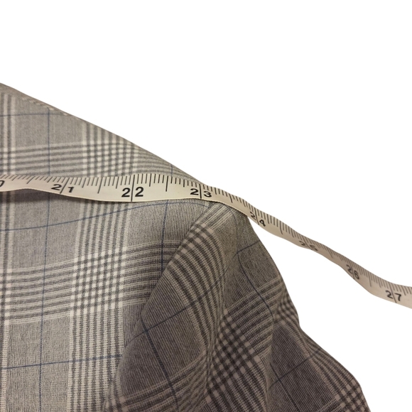 NWOT Oak Hill Men's Sport Coat Blazer 3XL 54R / 56R Gray Plaid Blue Floral - Picture 7 of 14